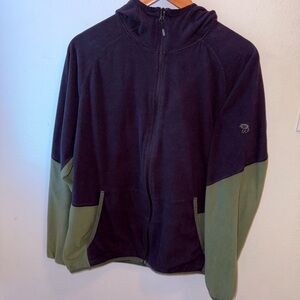 Mountain Hardwear Men's Black and Olive Jacket